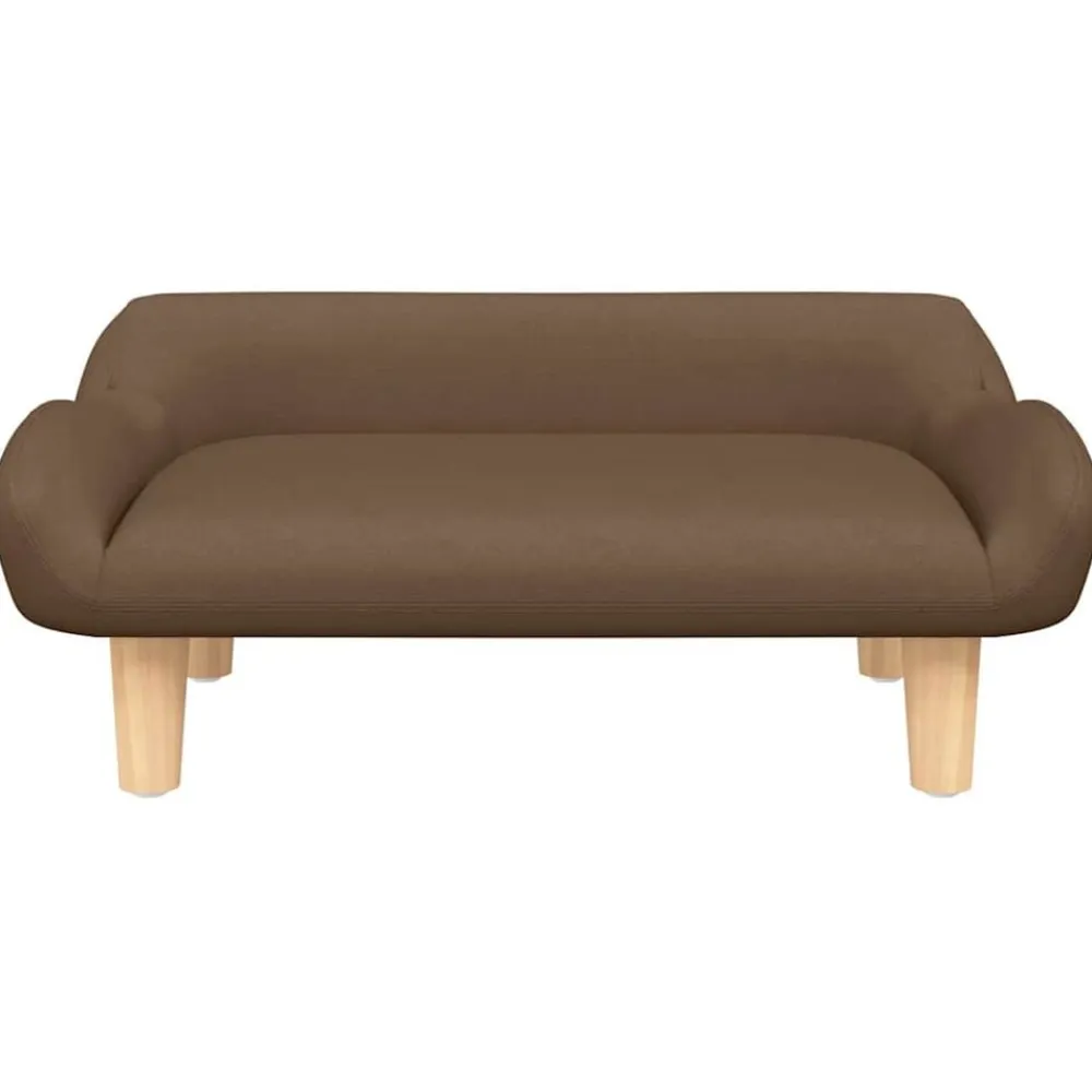 vidaXL Cama para perros de tela marrón 70x40x24 cm Marrón Sale