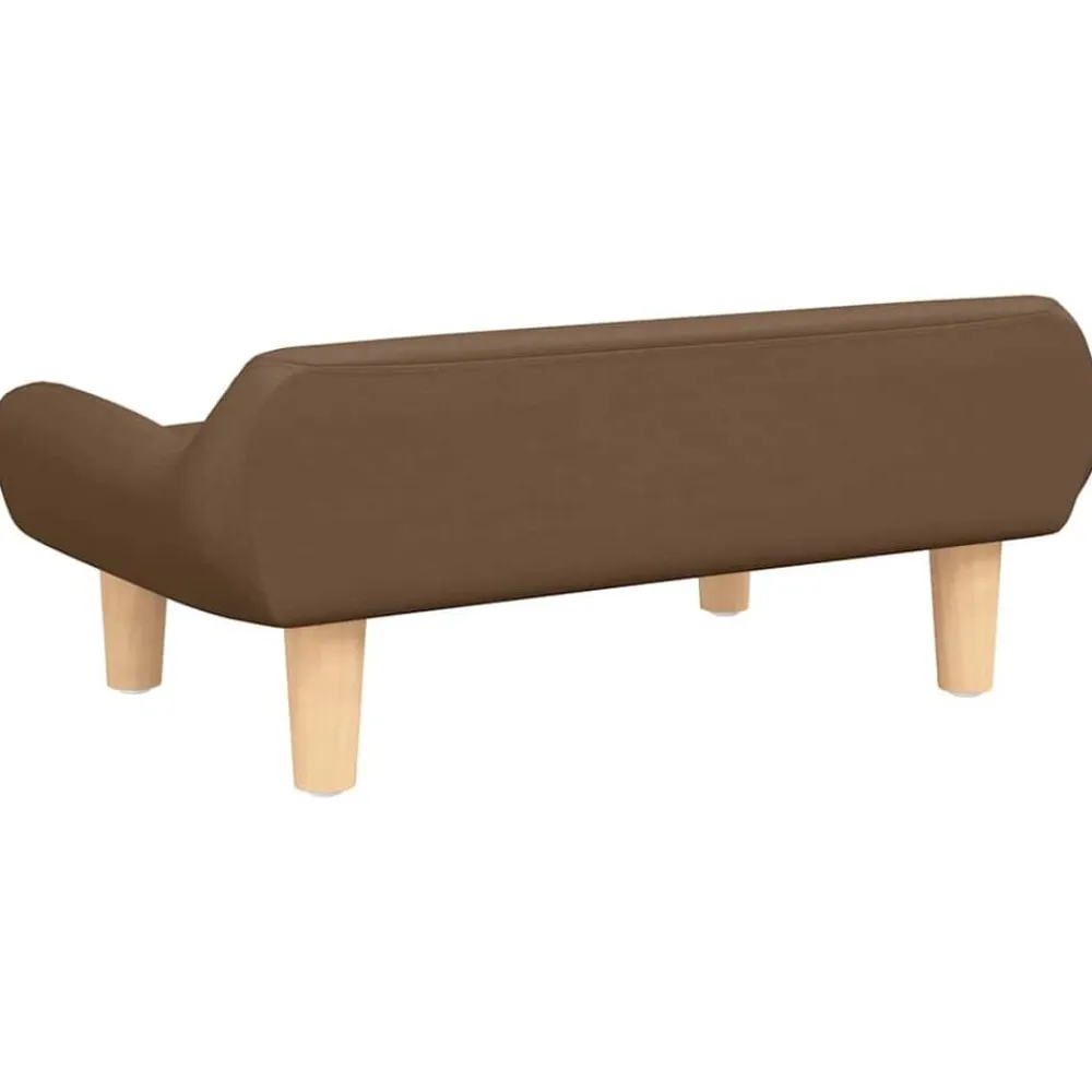 vidaXL Cama para perros de tela marrón 70x40x24 cm Marrón Sale