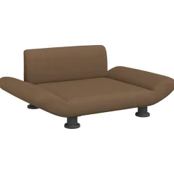 vidaXL Cama para perros de tela marrón 70x45x28 cm Marr&oacute;n Clearance