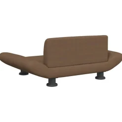 vidaXL Cama para perros de tela marrón 70x45x28 cm Marrón Clearance