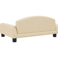 vidaXL Cama para perros de tela 70x45x30 cm Crema New