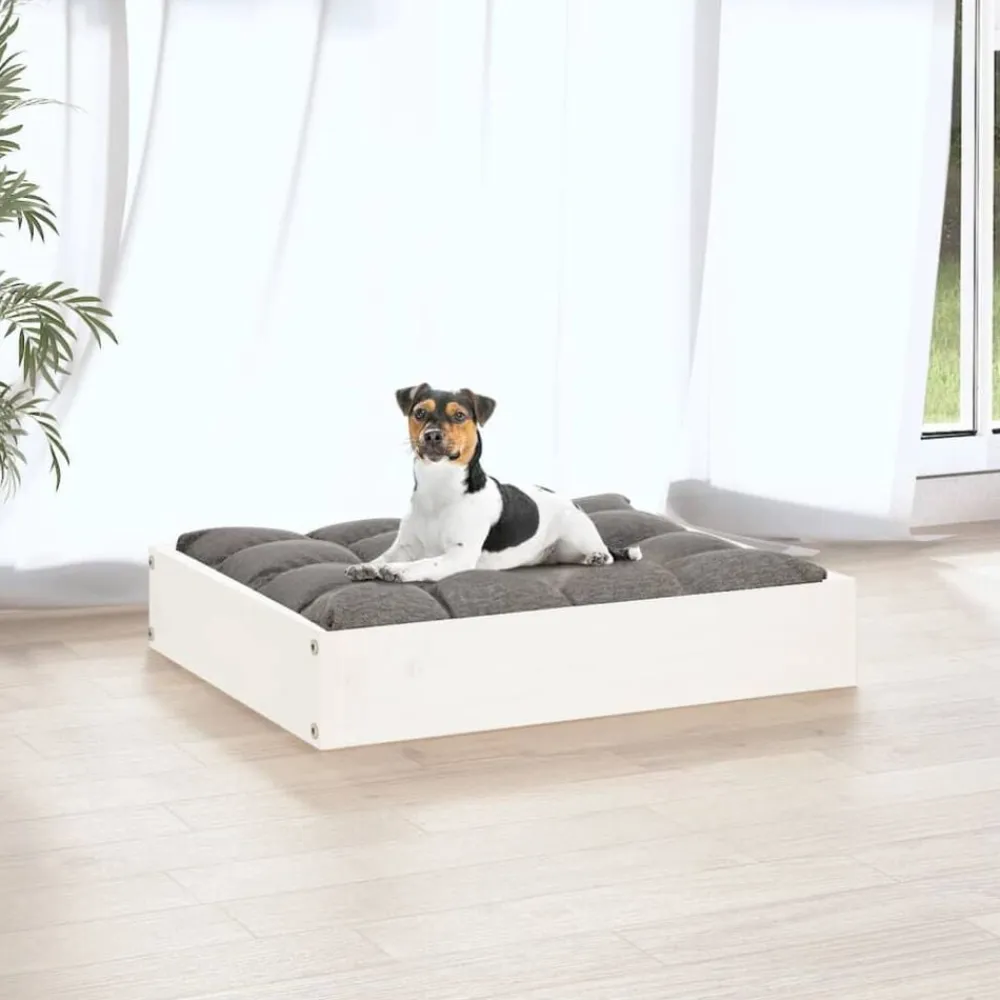 vidaXL Productos Para Mascotas-Cama para perros madera maciza de pino 51,5x44x9 cm