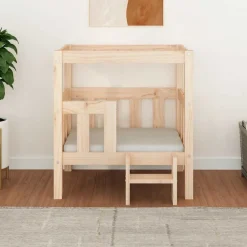 vidaXL Productos Para Mascotas-Cama para perros madera maciza de pino 65,5x50,5x70 cm