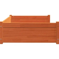 vidaXL Productos Para Mascotas-Cama para perros madera de pino marrón cera 105,5x75,5x28 cm
