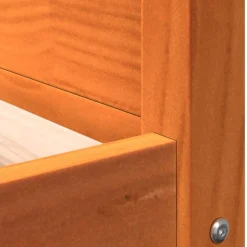 vidaXL Productos Para Mascotas-Cama para perros madera de pino marrón cera 105,5x75,5x28 cm