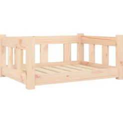 vidaXL Productos Para Mascotas-Cama para perros madera maciza de pino 65,5x50,5x28 cm