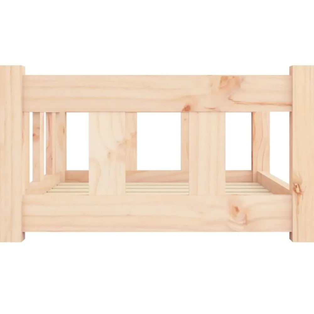vidaXL Productos Para Mascotas-Cama para perros madera maciza de pino 65,5x50,5x28 cm