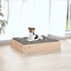 vidaXL Productos Para Mascotas-Cama para perros madera maciza de pino 51,5x44x9 cm