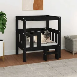 vidaXL Productos Para Mascotas-Cama para perros madera maciza de pino 65,5x50,5x70 cm