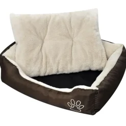 vidaXL Productos Para Mascotas-Cama para perros marrón y beige XXL