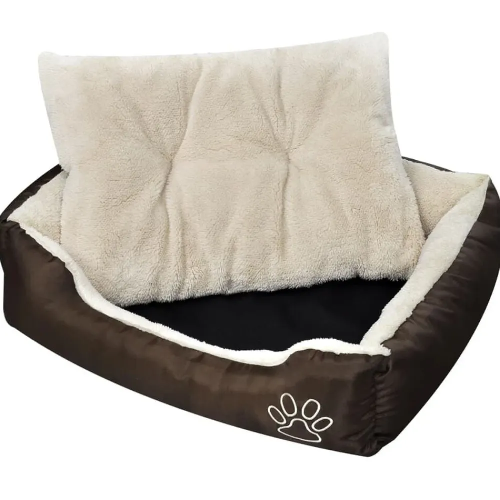 vidaXL Productos Para Mascotas-Cama para perros marrón y beige XXL