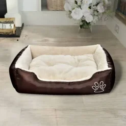 vidaXL Productos Para Mascotas-Cama para perros marrón y beige XXL