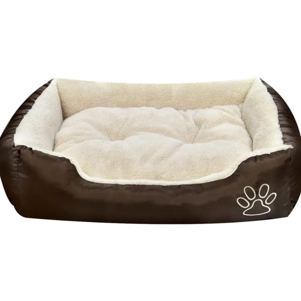 vidaXL Productos Para Mascotas-Cama para perros marrón y beige XXL