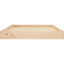 vidaXL Cama para perros madera maciza de pino 101,5x74x9 cm Natural Discount