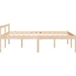 vidaXL Camas Y Accesorios-Cama senior sin colchón madera maciza de pino 140x190 cm