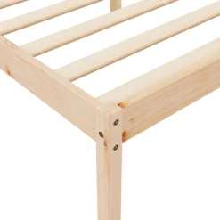 vidaXL Camas Y Accesorios-Cama senior sin colchón madera maciza de pino 140x190 cm