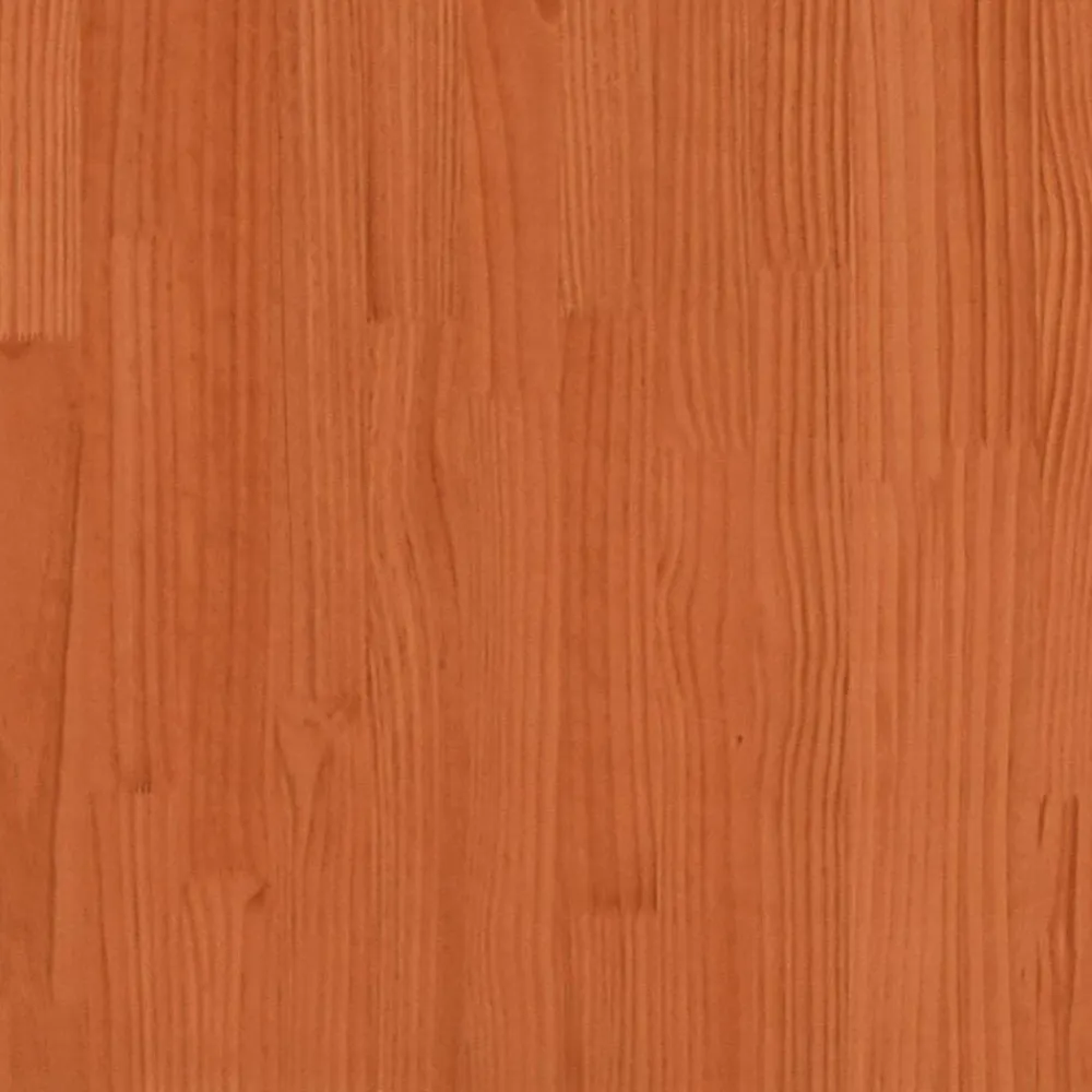 vidaXL Camas Y Accesorios-Cama sin colchón madera maciza de pino marrón cera 200x200 cm
