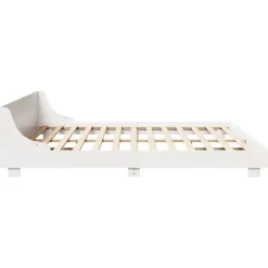 vidaXL Cama sin colchón madera maciza de pino blanca 180x200 cm Blanco New