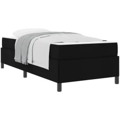 vidaXL Cama tipo Box Spring 80 x 200 cm tela Negro Online