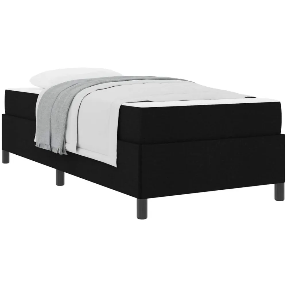 vidaXL Cama tipo Box Spring 80 x 200 cm tela Negro Online
