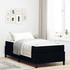 vidaXL Cama tipo Box Spring 80 x 200 cm tela Negro Online