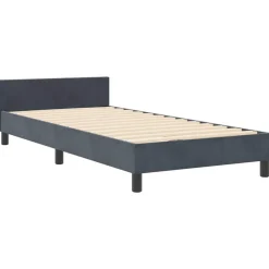 vidaXL Cama tipo Box Spring 80 x 200 cm Terciopelo Gris oscuro
