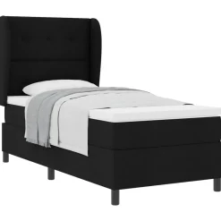 vidaXL Camas Y Accesorios-Cama tipo Box Spring con colchón 80 x 200 cm tela