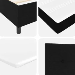 vidaXL Camas Y Accesorios-Cama tipo Box Spring con colchón 80 x 200 cm tela