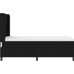 vidaXL Cama tipo Box Spring con colchón 200 x 80 cm tela Negro New