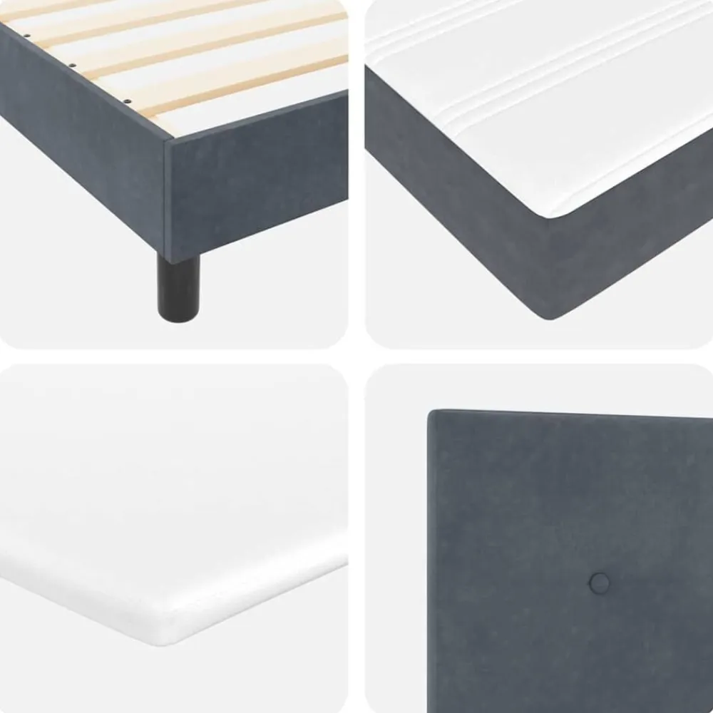 vidaXL Camas Y Accesorios-Cama tipo Box Spring 80 x 200 cm Terciopelo