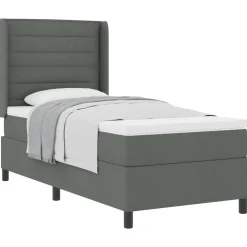 vidaXL Camas Y Accesorios-Cama tipo Box Spring con colchón 200 x 80 cm tela