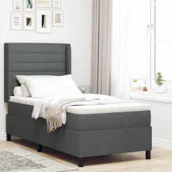 vidaXL Camas Y Accesorios-Cama tipo Box Spring con colchón 200 x 80 cm tela