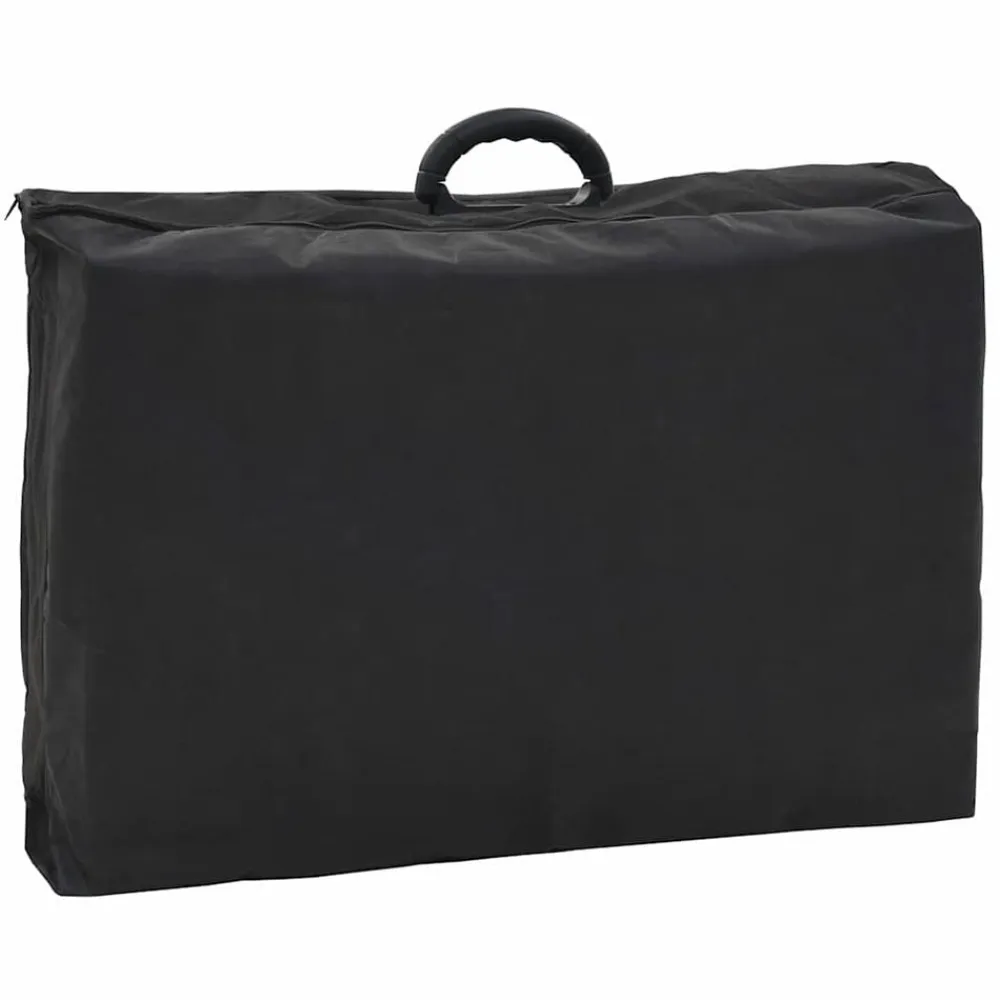 vidaXL Camilla de esteticista cuero sintético 185x78x76 cm negra Negro Discount