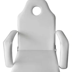 vidaXL Camilla de esteticista cuero sintético blanca 185x78x76 cm Blanco Sale