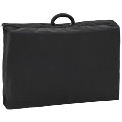 vidaXL Camilla de esteticista cuero sintético 185x78x76 cm negra Negro Best