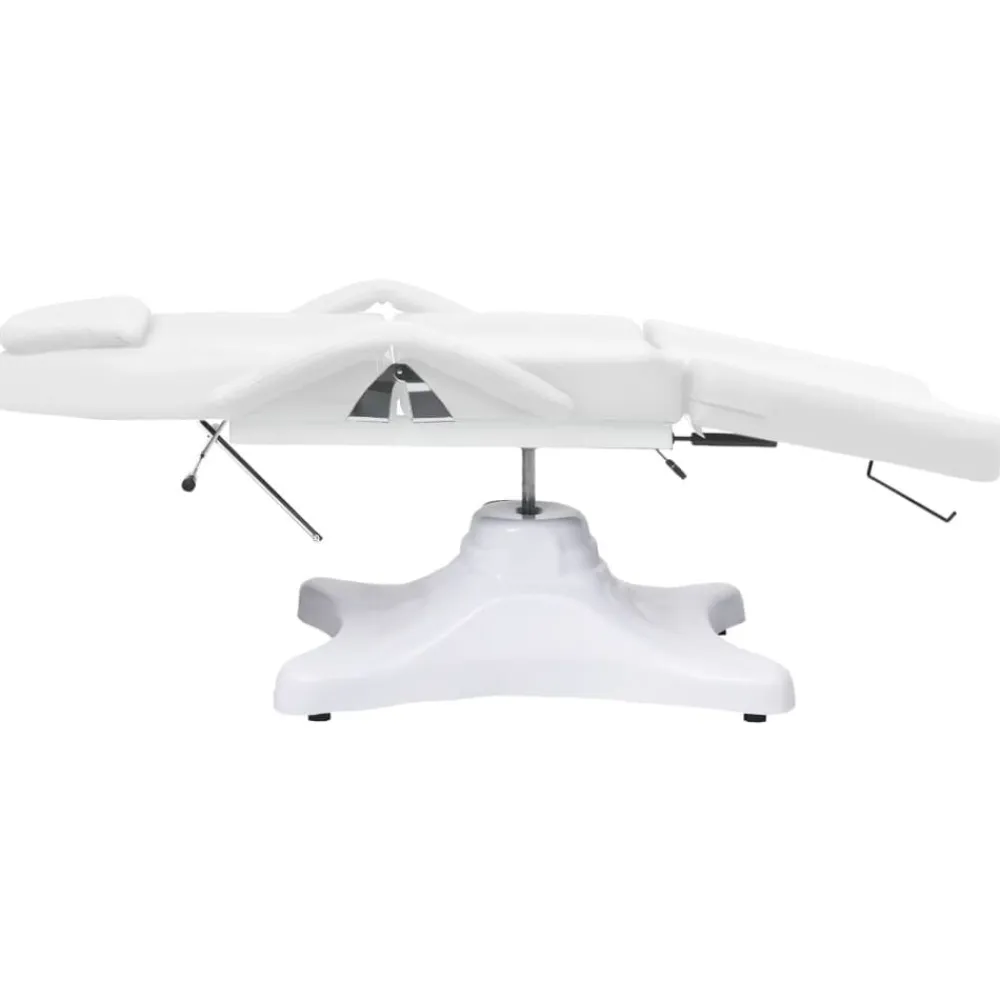 vidaXL Camilla de masaje blanca 180x62x(86,5-118) cm Blanco Best