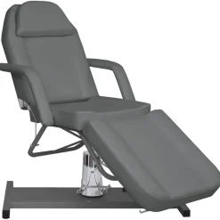vidaXL Salud Y Belleza-Camilla de masaje gris 180x62x(87-112) cm