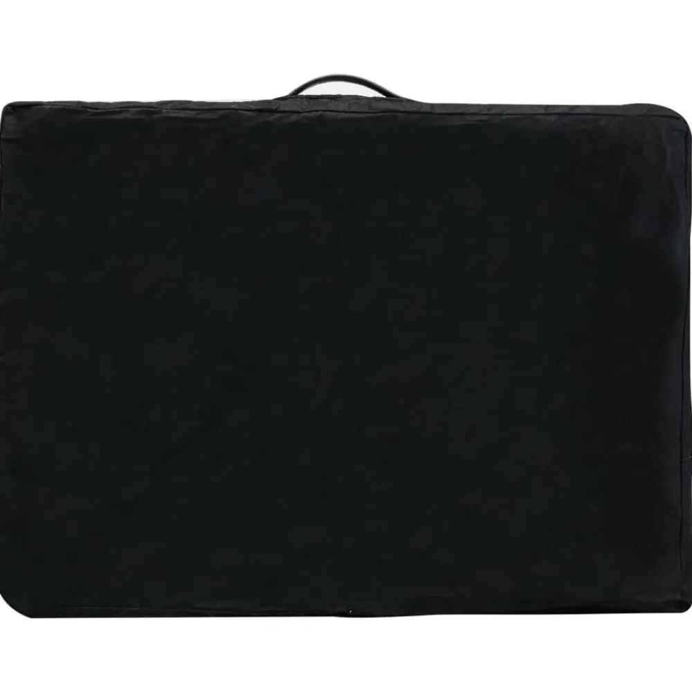 vidaXL Camilla de masaje 3 zonas estructura madera 186x68 cm Antracita