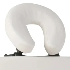 vidaXL Camilla de masaje plegable 4 zonas estructura de madera crema Blanco New