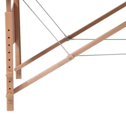 vidaXL Salud Y Belleza-Camilla de masaje plegable 3 zonas estructura de madera crema