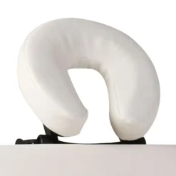vidaXL Camilla de masaje plegable 2 zonas estructura de aluminio crema Blanco crema New