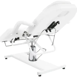 vidaXL Salud Y Belleza-Camilla de masaje blanca 180x62x(87-112) cm