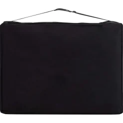vidaXL Camilla de masaje plegable 3 zonas madera Negro y beige Hot