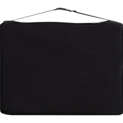 vidaXL Camilla de masaje plegable 3 zonas aluminio Negro y beige Online