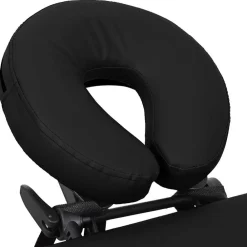 vidaXL Camilla de masaje plegable 4 zonas estructura de aluminio negra Negro Discount
