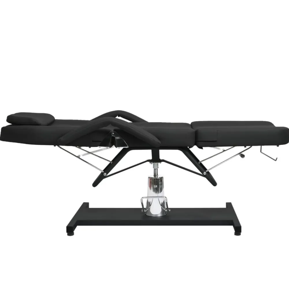 vidaXL Camilla de masaje negra 180x62x(87-112) cm Discount