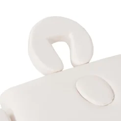 vidaXL Camilla de masaje y taburete plegable 2 zonas 10 cm Blanco Outlet