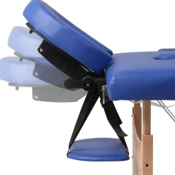 vidaXL Salud Y Belleza-Camilla de masaje plegable 2 zonas estructura de madera