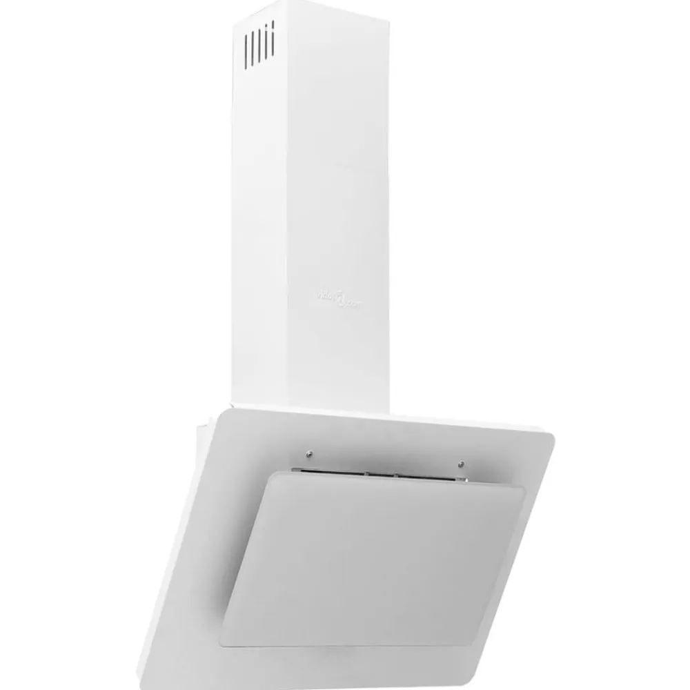 vidaXL Campana extractora acero inoxidable vidrio templado 60cm Blanco