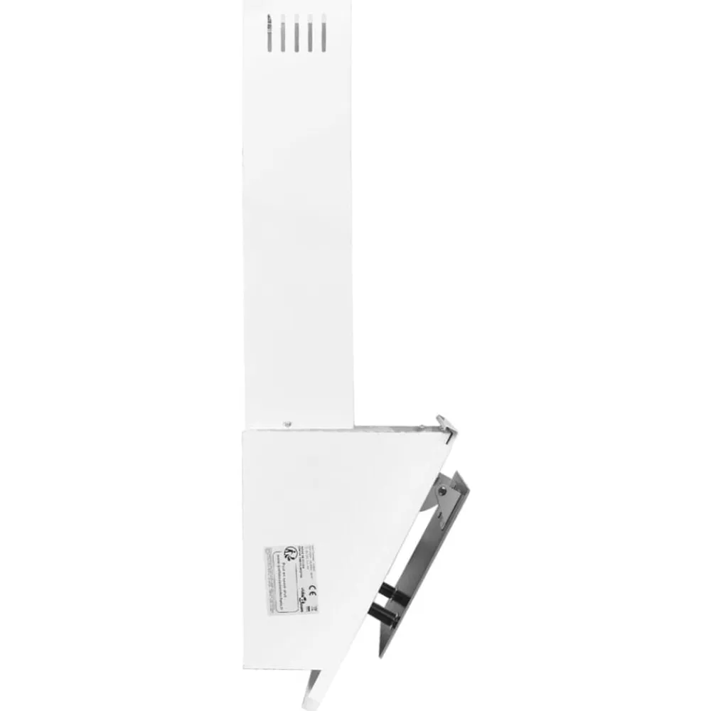 vidaXL Campana extractora acero inoxidable vidrio templado 60cm Blanco